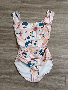 Janela Bay Pink Abstract Swimsuit